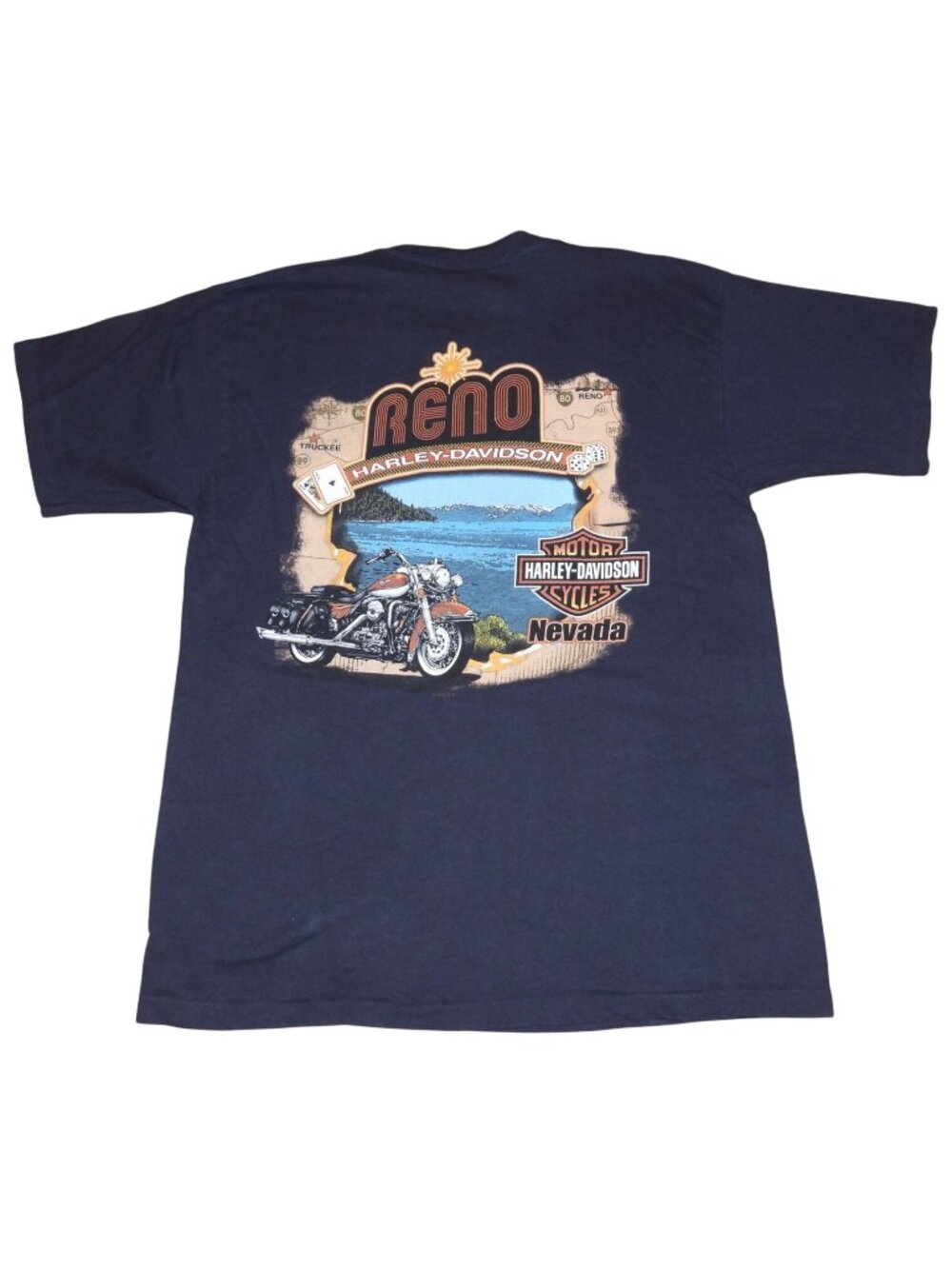 2010 Harley-Davidson Motorcycles Reno Nevada Pocket T-Shirt Men's Large